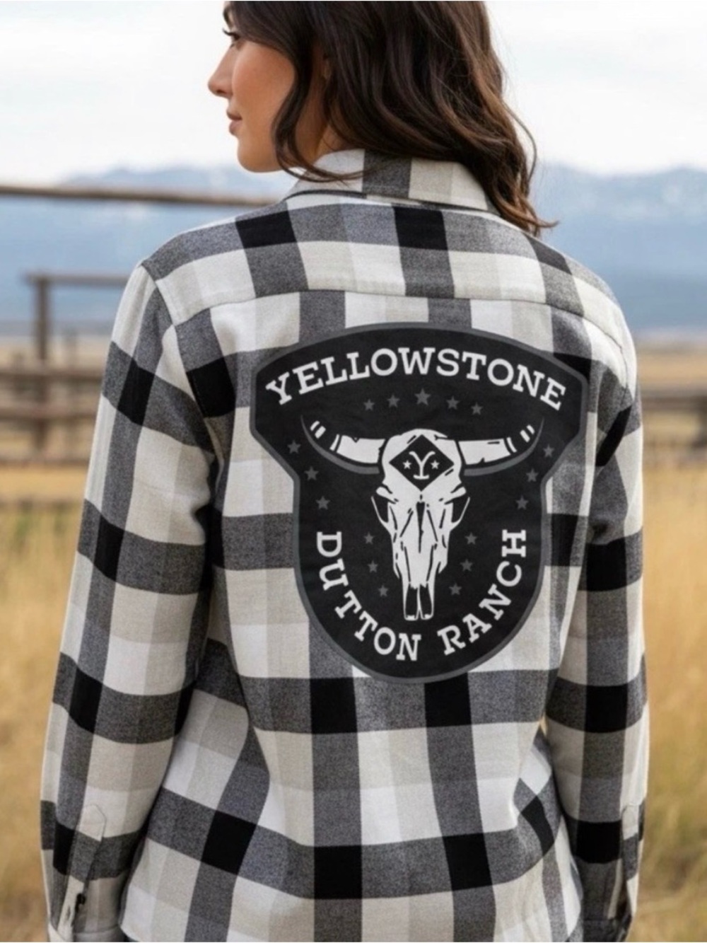 Yellowstone Dutton Ranch Flannel Shirt Sz Medium Buffalo 🦬 Check Plaid Cotton